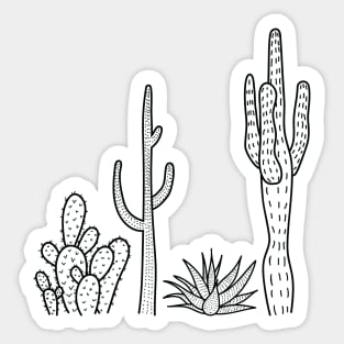 Cactus illustration Sticker